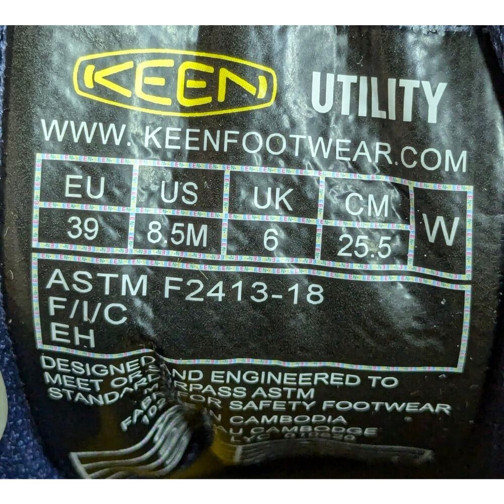Keen Utility Shoes Womens 8.5 M Blue Sparta Aluminum Toe EH NEW ASTM F2413-18 - Picture 2 of 10